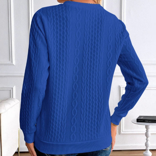 Nayla® | Pull Zippé en Tissu Texturé Premium