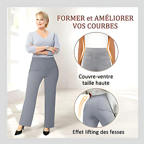 Velina® | Pantalon Décontracté à Taille Haute – Tissu Premium & Coupe Parfaite