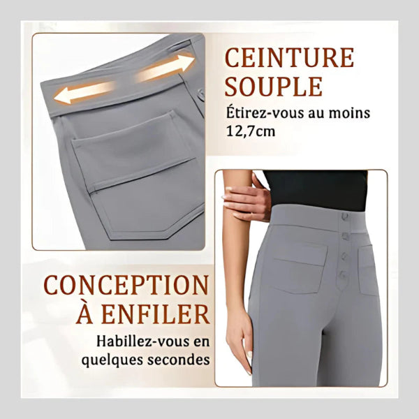 Velina® | Pantalon Décontracté à Taille Haute – Tissu Premium & Coupe Parfaite