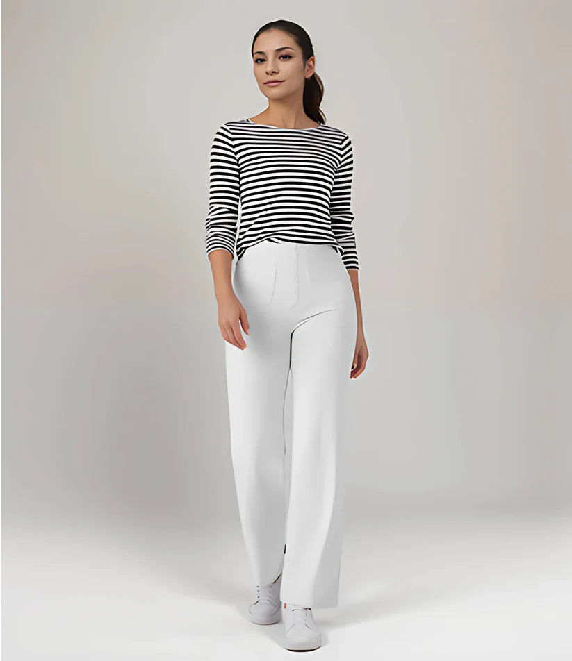 Velina® | Pantalon Décontracté à Taille Haute – Tissu Premium & Coupe Parfaite