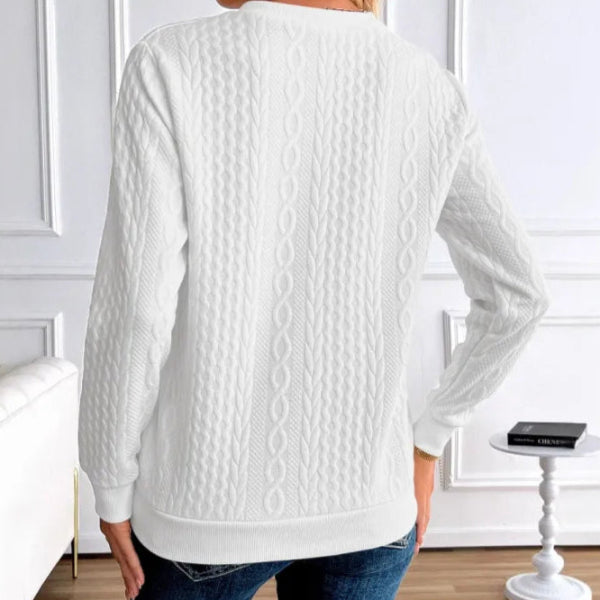 Nayla® | Pull Zippé en Tissu Texturé Premium